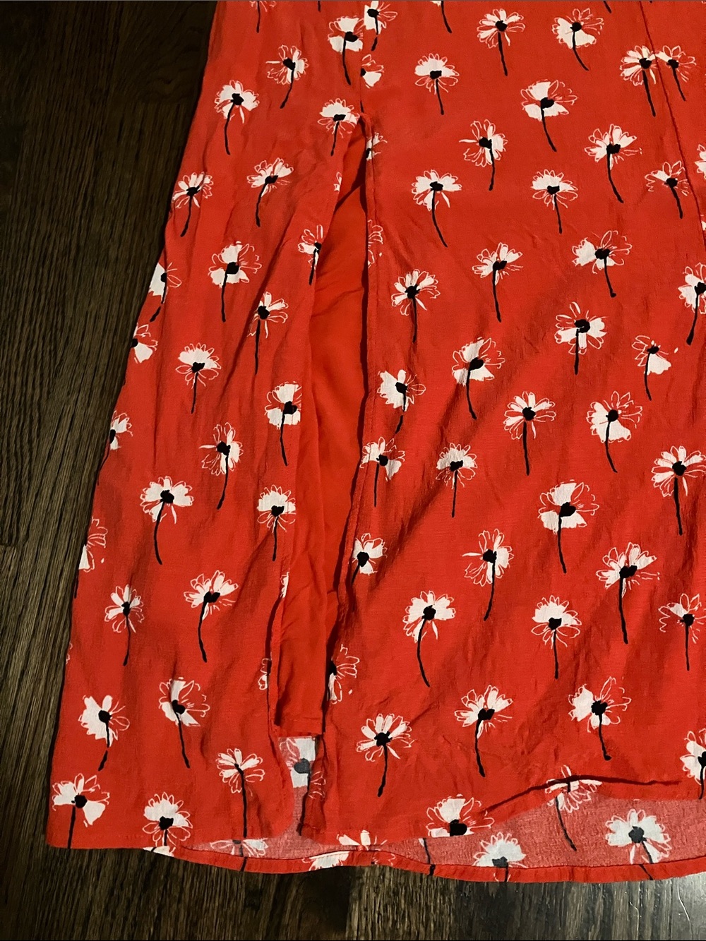 Maeve by Anthropologie Red Floral Midi Skirt - Picture 2 of 6